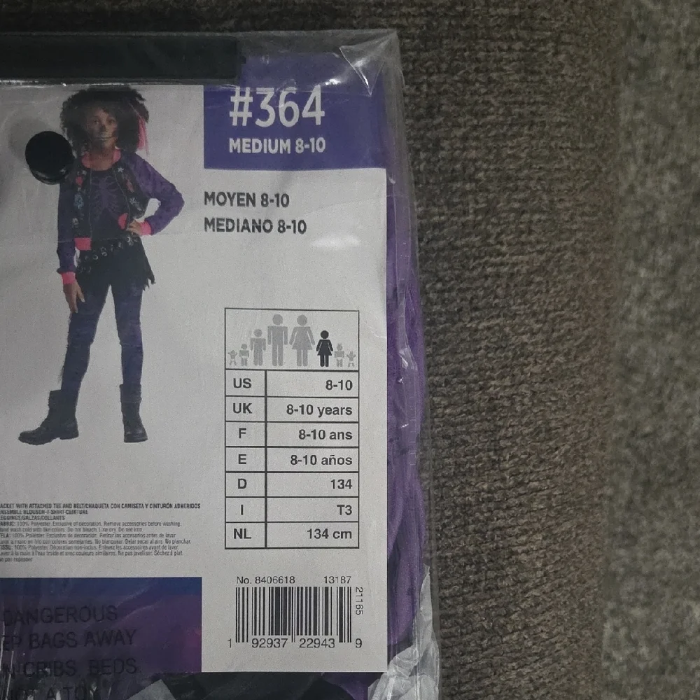 Punk Zombie Costume for Kids